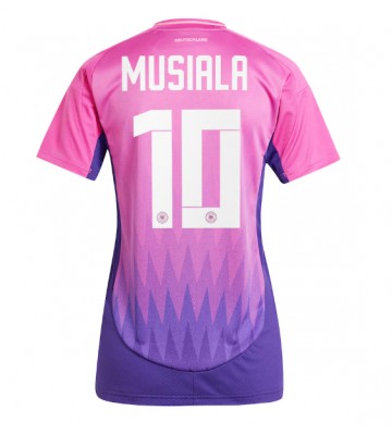 Germany Jamal Musiala #10 Replica Away Stadium Shirt for Women Euro 2024 Short Sleeve